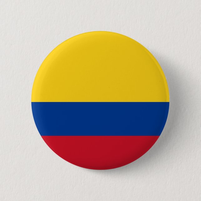 Badge Rond 5 Cm Bouton de drapeau de la Colombie (Devant)