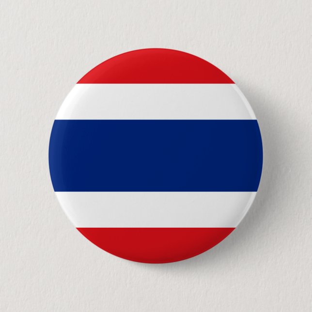 Badge Rond 5 Cm Bouton de drapeau de la Thaïlande (Devant)
