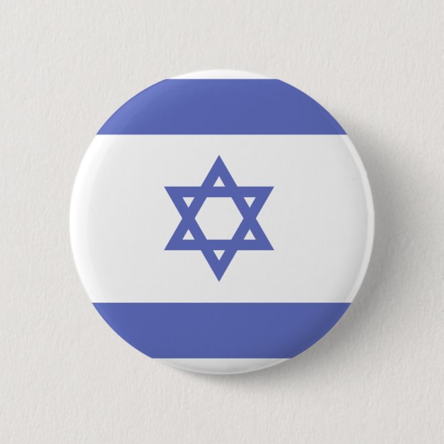 Badge Rond 5 Cm Bouton de drapeau de l'Israël (Devant)