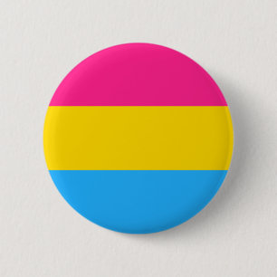 Badge Rond 5 Cm Bouton de drapeau de Pansexuality