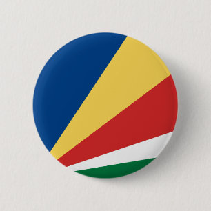 Badge Rond 5 Cm Bouton de drapeau des Seychelles