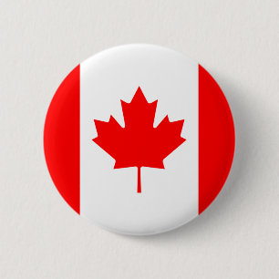 Badge Rond 5 Cm Bouton de drapeau du Canada