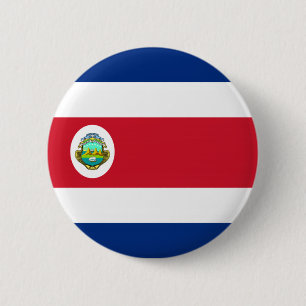 Badge Rond 5 Cm Bouton de drapeau du Costa Rica