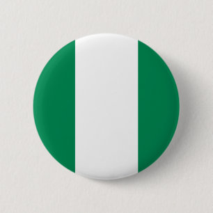Badge Rond 5 Cm Bouton de drapeau du Nigéria