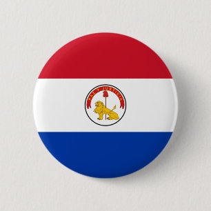 Badge Rond 5 Cm Bouton de drapeau du Paraguay
