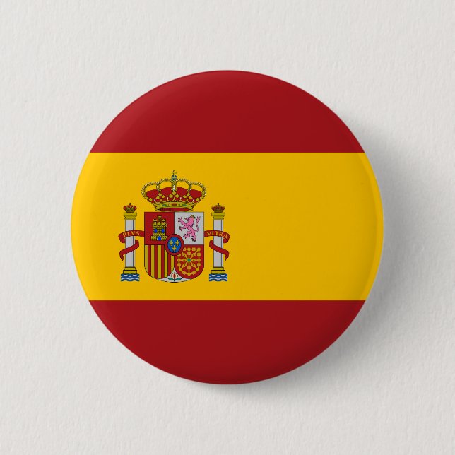 Badge Rond 5 Cm Bouton de drapeau national de l'Espagne (Devant)
