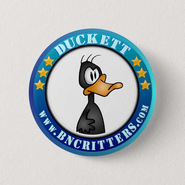 Badge Rond 5 Cm Bouton de Duckett (Devant)