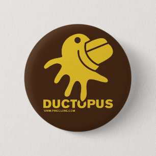 Badge Rond 5 Cm Bouton de DUCTOPUS
