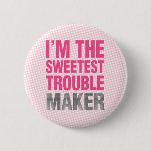 Badge Rond 5 Cm Bouton de fabricant de problème