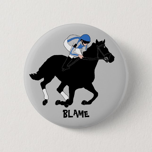 Badge Rond 5 Cm Bouton de fan de blâme (Devant)