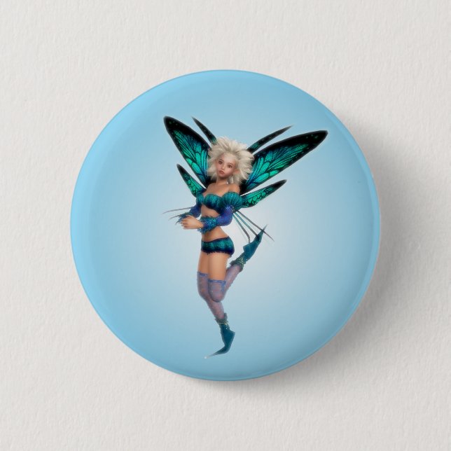 Badge Rond 5 Cm Bouton de fantaisie féerique (Devant)
