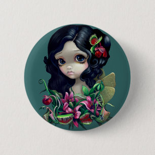 Badge Rond 5 Cm Bouton "de fée carnivore de bouquet"