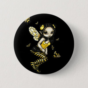 Badge Rond 5 Cm Bouton de fée de bourdon