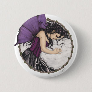 Badge Rond 5 Cm Bouton de fée de sommeil d'hiver