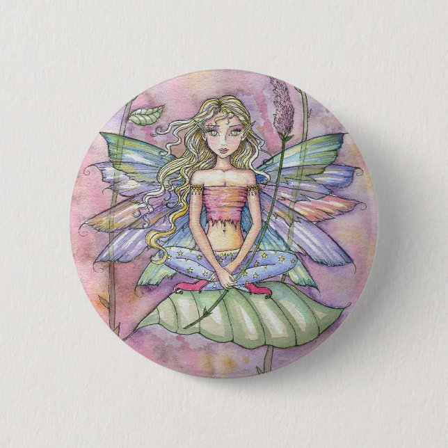 Badge Rond 5 Cm Bouton de fée doux par Molly Harrison (Devant)