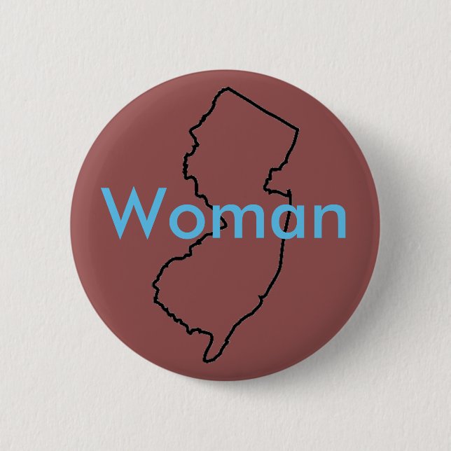 Badge Rond 5 Cm Bouton de femme de NJ (Devant)