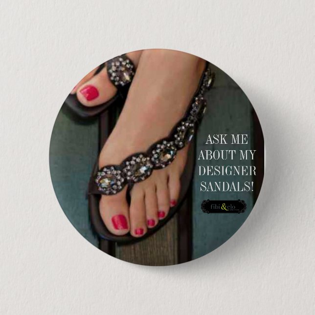Badge Rond 5 Cm bouton de fibi et de clo (Devant)