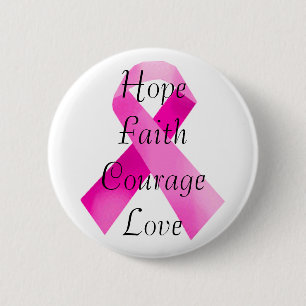 Badge Rond 5 Cm Bouton de fidélité rose