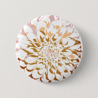 Badge Rond 5 Cm bouton de fleur de dahlia