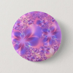 Badge Rond 5 Cm Bouton de fleur fractal