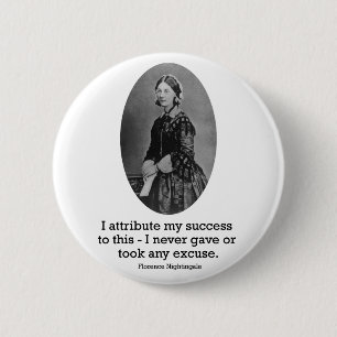 Badge Rond 5 Cm Bouton de Florence Nightingale