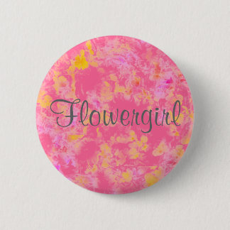 Badge Rond 5 Cm Bouton de Flowergirl