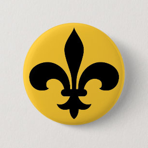 BADGE ROND 5 CM BOUTON DE FLUER-DE-LIS