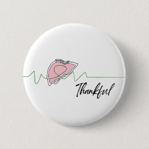 Badge Rond 5 Cm Bouton de foie