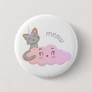 Badge Rond 5 Cm bouton de fond nuage unicat
