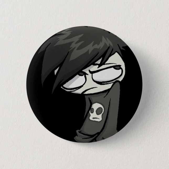 Badge Rond 5 Cm Bouton de Forumwarz Emo (Devant)
