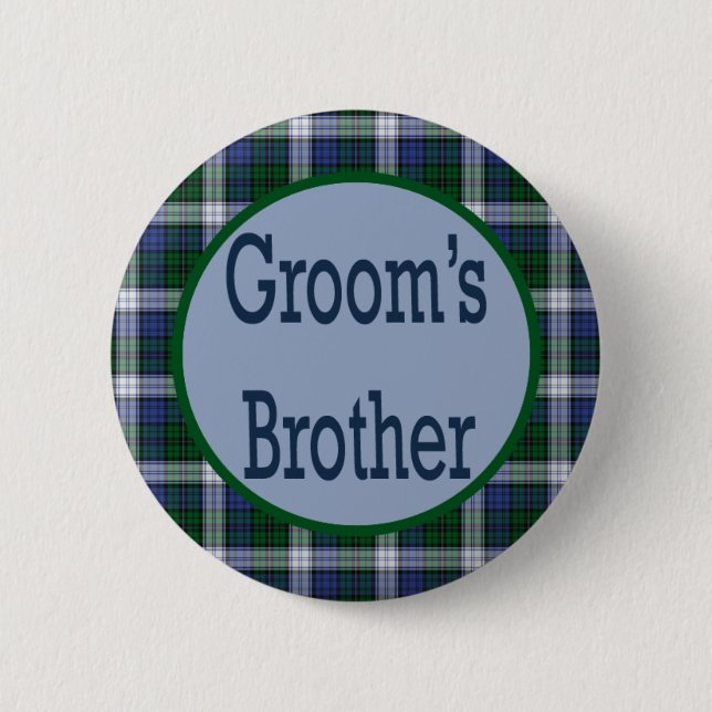 Badge Rond 5 Cm Bouton de frère de mariés (Devant)