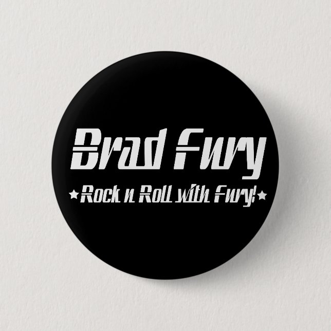 Badge Rond 5 Cm Bouton de fureur de Brad (Devant)