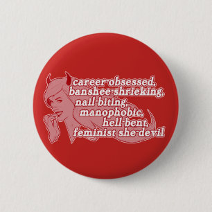 Badge Rond 5 Cm Bouton de furie