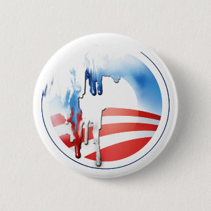 Badge Rond 5 Cm Bouton de fusion d'Obama