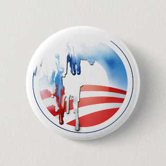 Badge Rond 5 Cm Bouton de fusion d'Obama