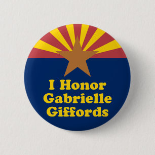 Badge Rond 5 Cm Bouton de Gabrielle Giffords d'honneur