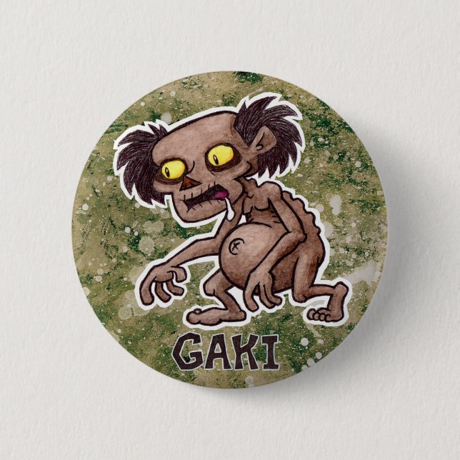 Badge Rond 5 Cm Bouton de Gaki (Devant)