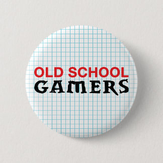 Badge Rond 5 Cm Bouton de Gamers de vieille école