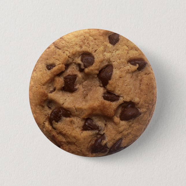 Badge Rond 5 Cm Bouton de gâteau aux pépites de chocolat (Devant)