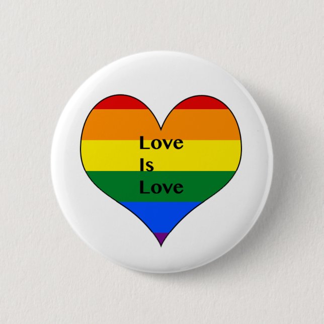 Badge Rond 5 Cm Bouton de gay pride (Devant)