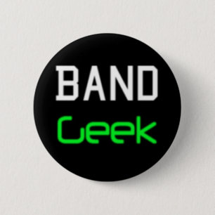 Badge Rond 5 Cm Bouton de geek de bande