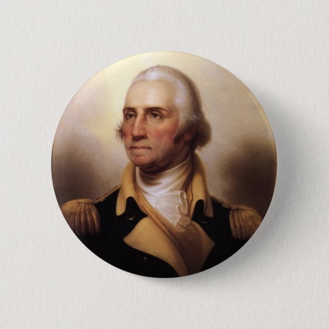 Badge Rond 5 Cm Bouton de George Washington (Devant)