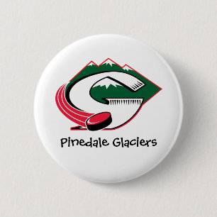 Badge Rond 5 Cm Bouton de glaciers de Pinedale