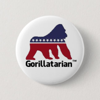 Badge Rond 5 Cm Bouton de Gorillatarian