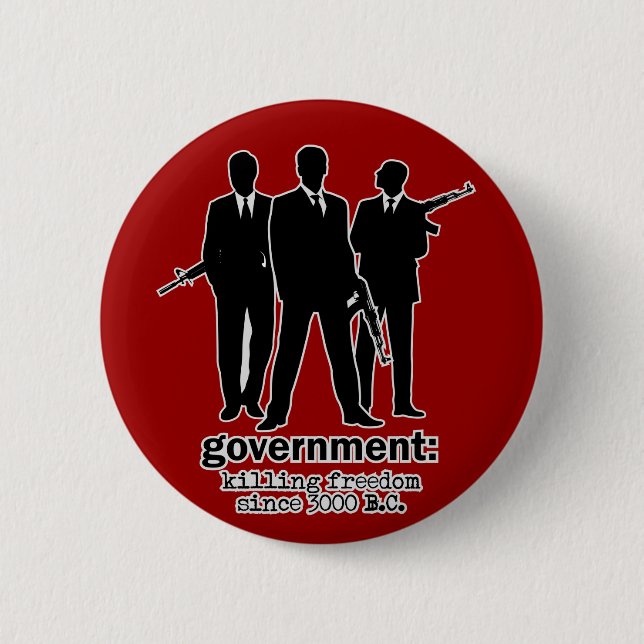 Badge Rond 5 Cm Bouton de gouvernement (Devant)