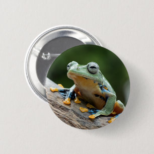 Badge Rond 5 Cm Bouton de grenouille