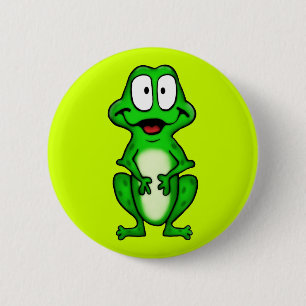 Badge Rond 5 Cm Bouton de grenouille