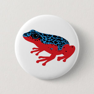 Badge Rond 5 Cm Bouton de grenouille à poison