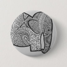 Bouton de griffonnage d'éléphant
