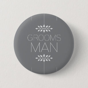 Badge Rond 5 Cm Bouton de Groomsman